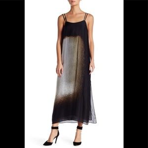 Halston Heritage silk scarf print dress